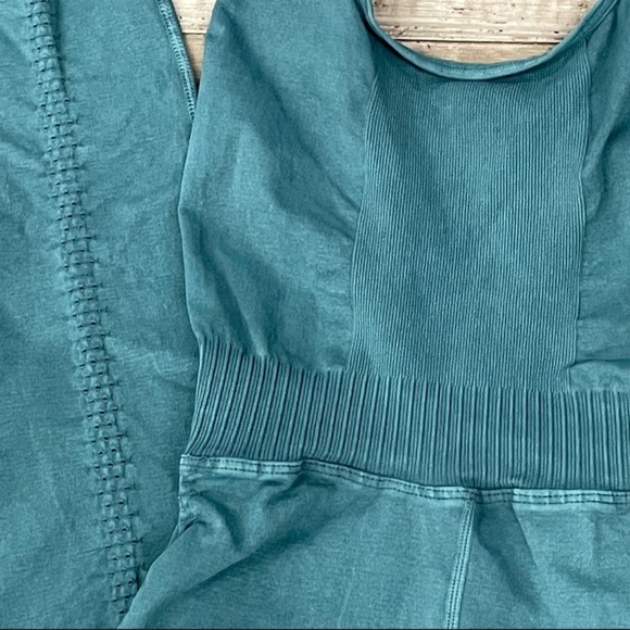 Free People Movement Good Karma Onesie in Shark green M/L - Picture 4 of 10